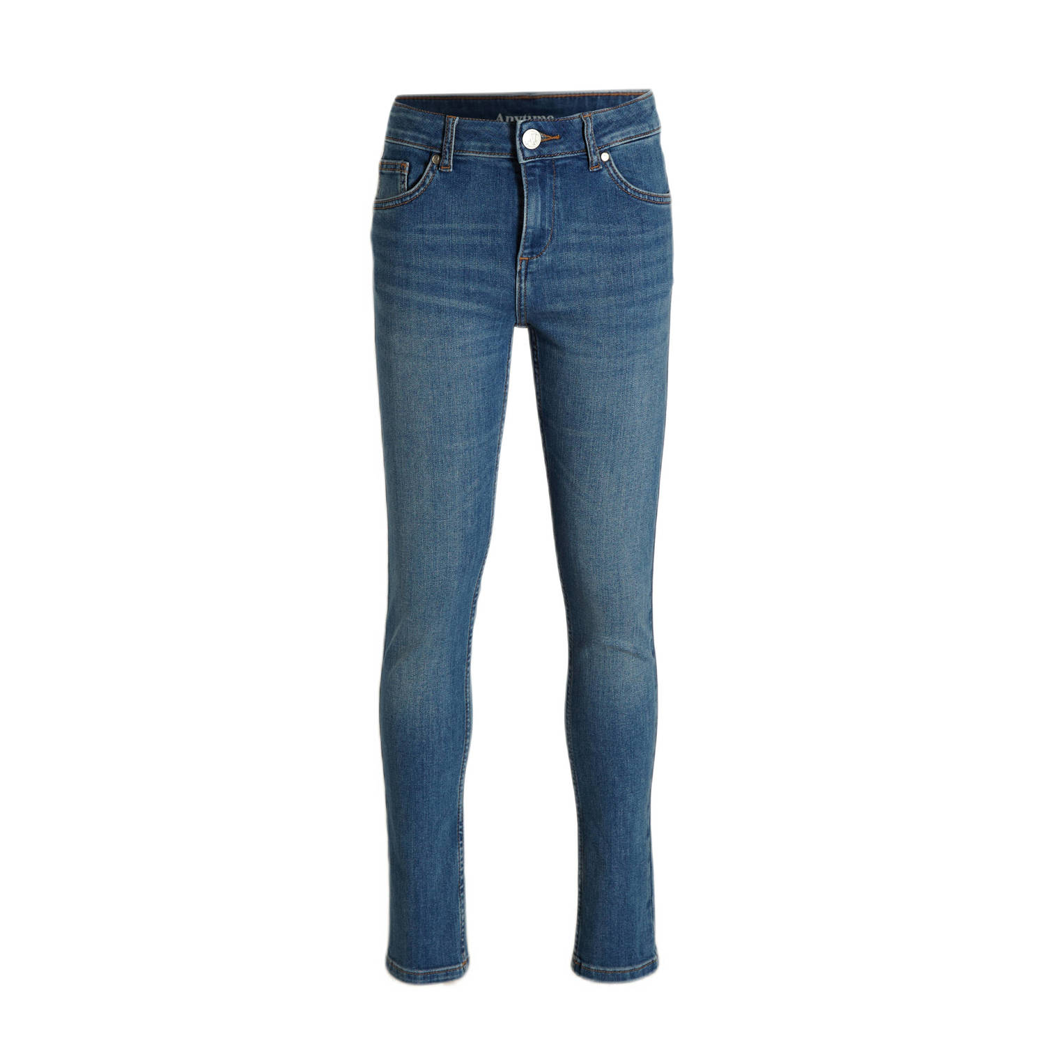 Anytime slim fit jeans blauw Jongens Denim 104 | Jeans van