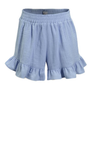 short Pomme met ruches lichtblauw