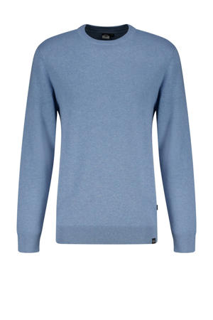trui fijn gebreid blauw