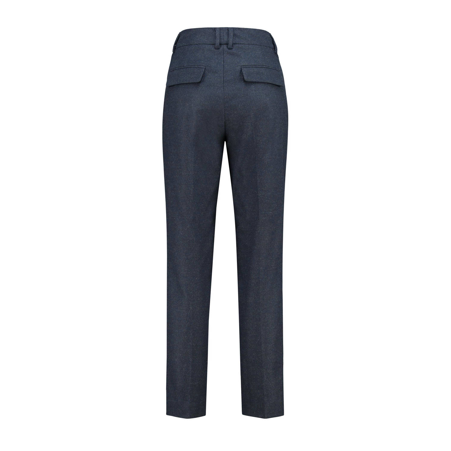 Claudia Sträter tapered fit broek blauw
