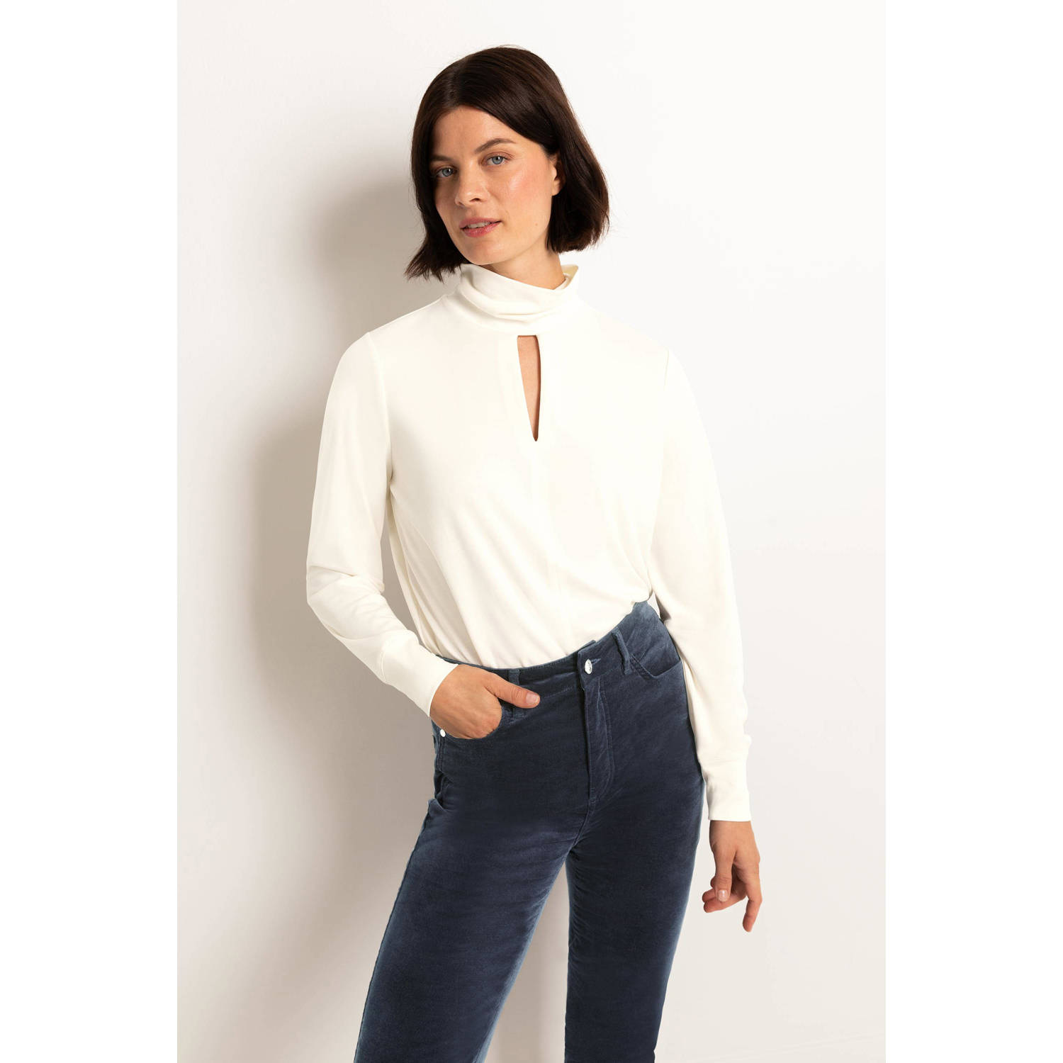 Claudia Sträter top met open detail wit