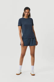 thumbnail: Donkerblauwe dames Björn Borg sportshort van polyester met regular fit, regular waist en effen