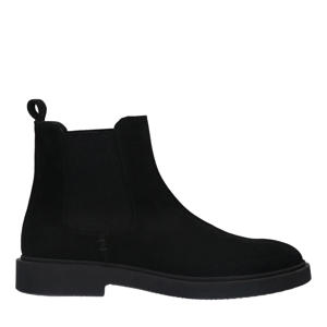 suède chelsea boots zwart