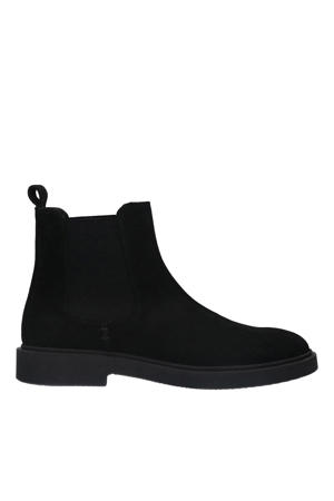 suède chelsea boots zwart
