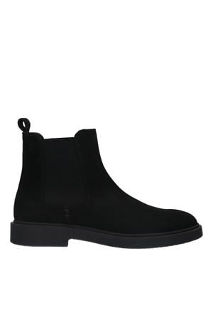 suède chelsea boots zwart