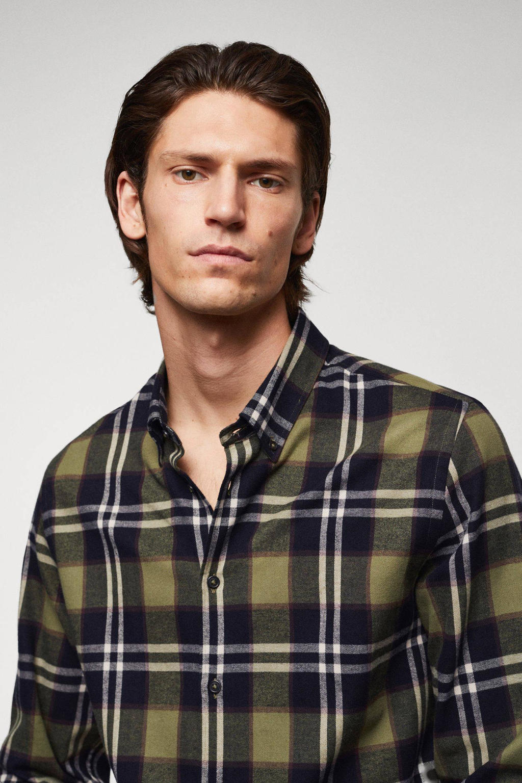 Portofino overhemd Regular Fit flanel blauw rood geruit | Schulte Herenmode Portofino overhemd Regular Fit flanel blauw rood geruit | Schulte Herenmode