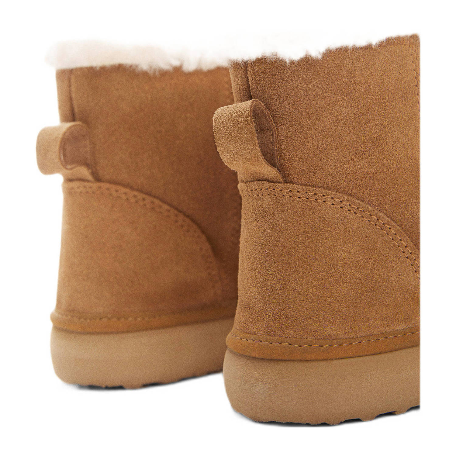 Mango Kids suède enkelboots camel