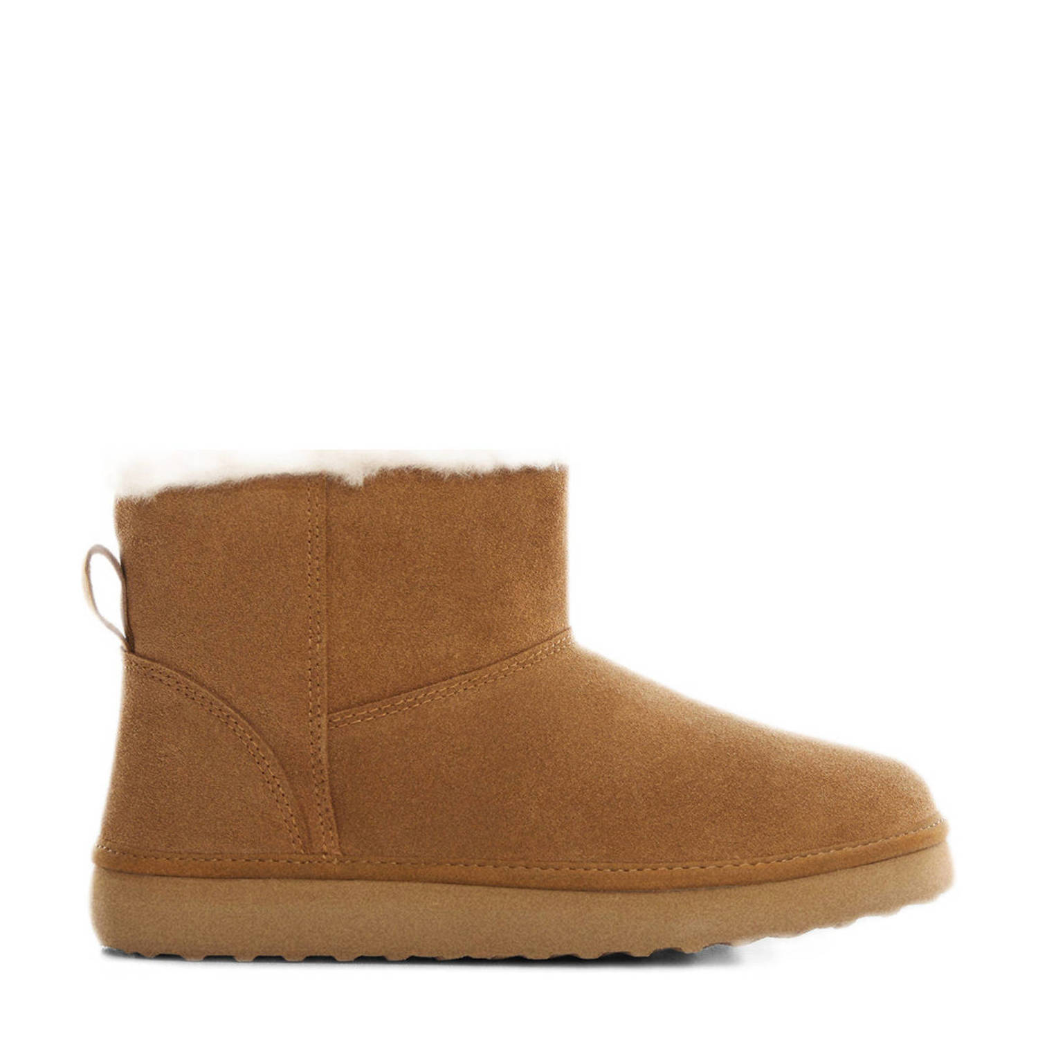 Mango Kids suède enkelboots camel