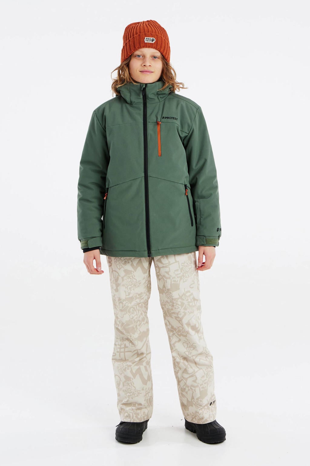 Protest softshell ski-jas PRTBALOE JR groen
