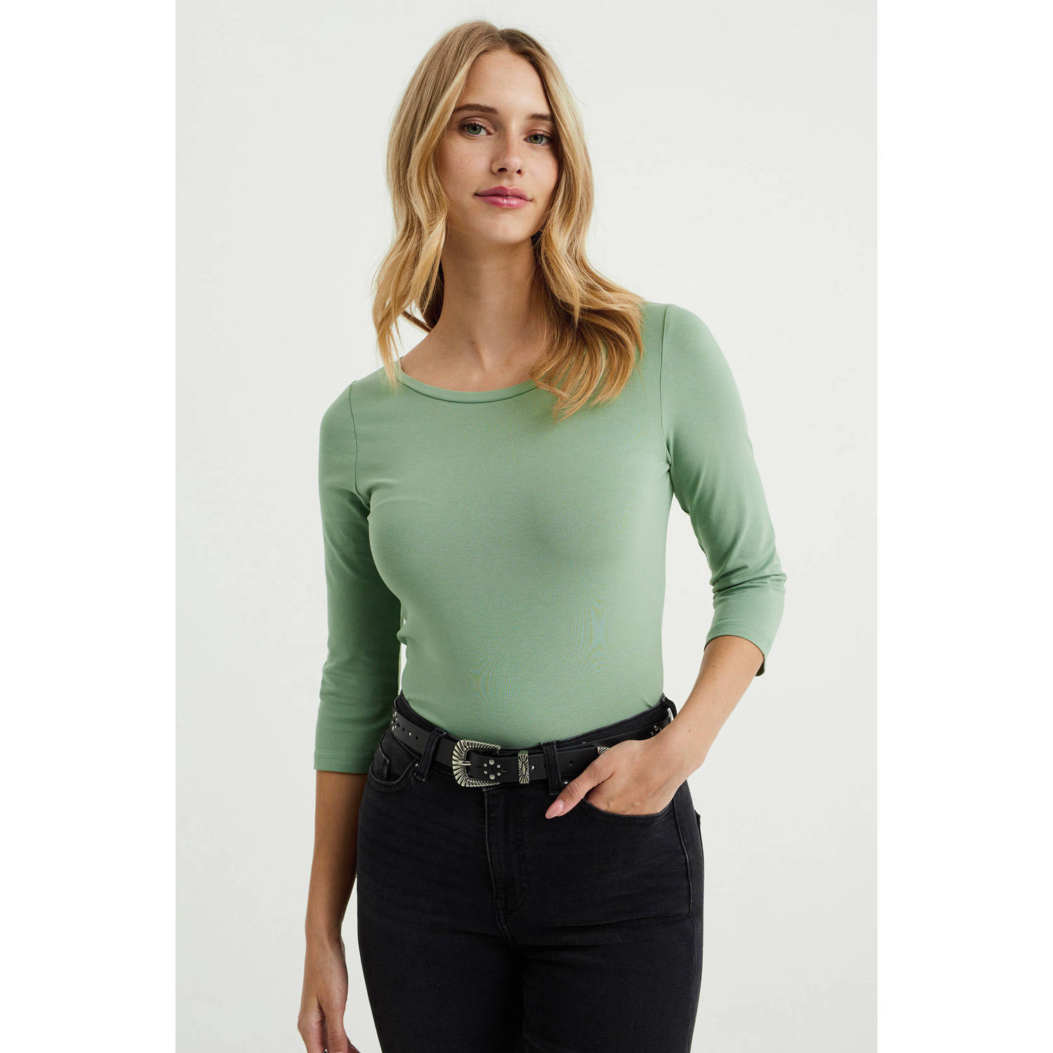 Mintgroene best sale top dames