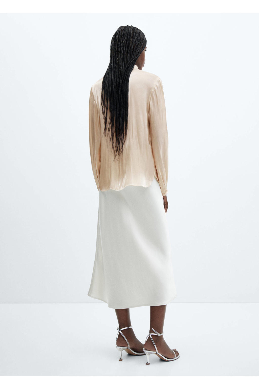 Mango satijnen blouse creme kopen? in huis wehkamp