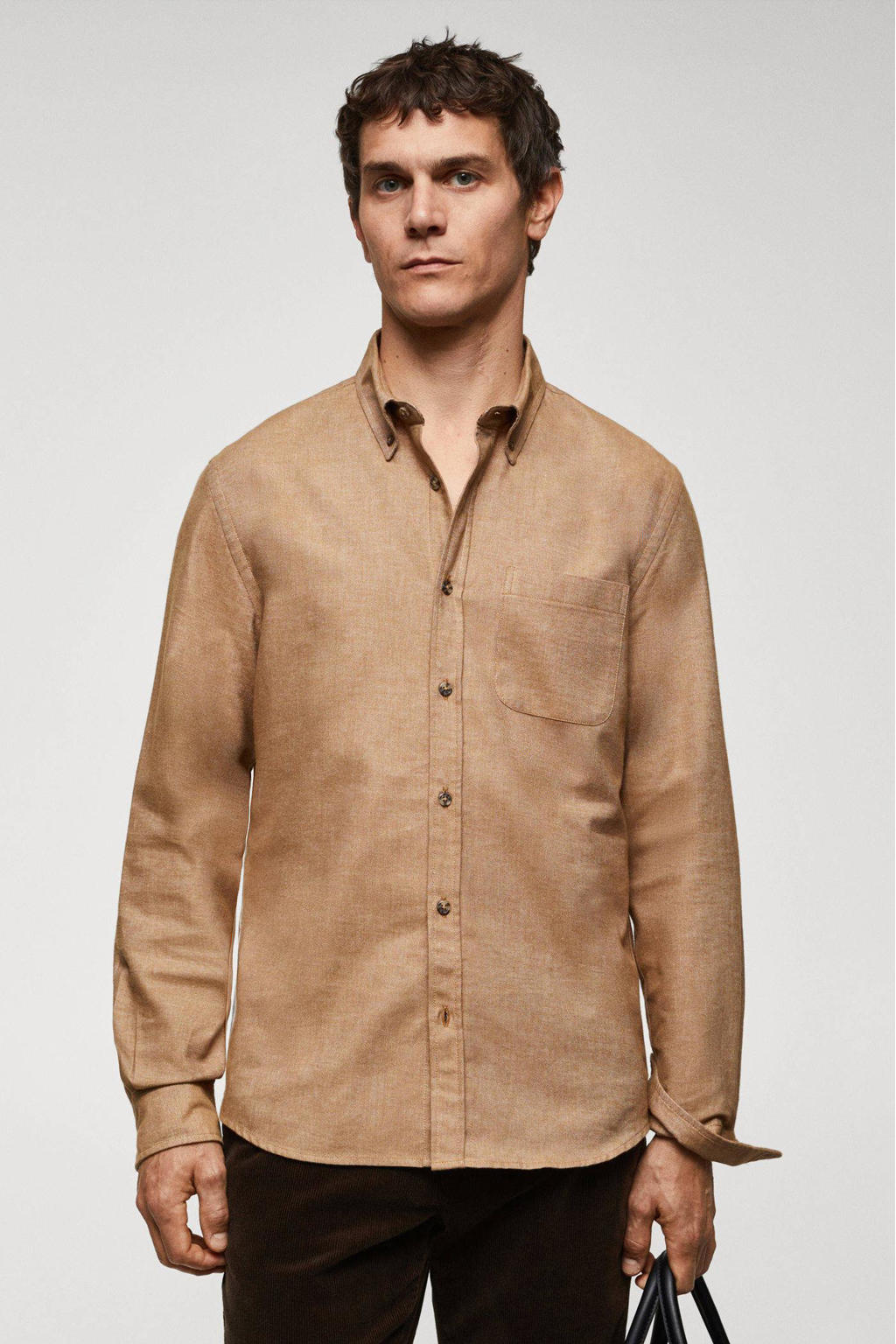 HISDERN Herenoverhemden met lange mouwen, formele overhemden voor mannen, button-down shirt, zakelijk, casual, regular fit, shirt, bruiloft, feest, werkshirts, Bordeaux, S HISDERN Herenoverhemden met lange mouwen, formele overhemden voor mannen, button-down shirt, zakelijk, casual, regular fit, shirt, bruiloft, feest, werkshirts, Bordeaux, S