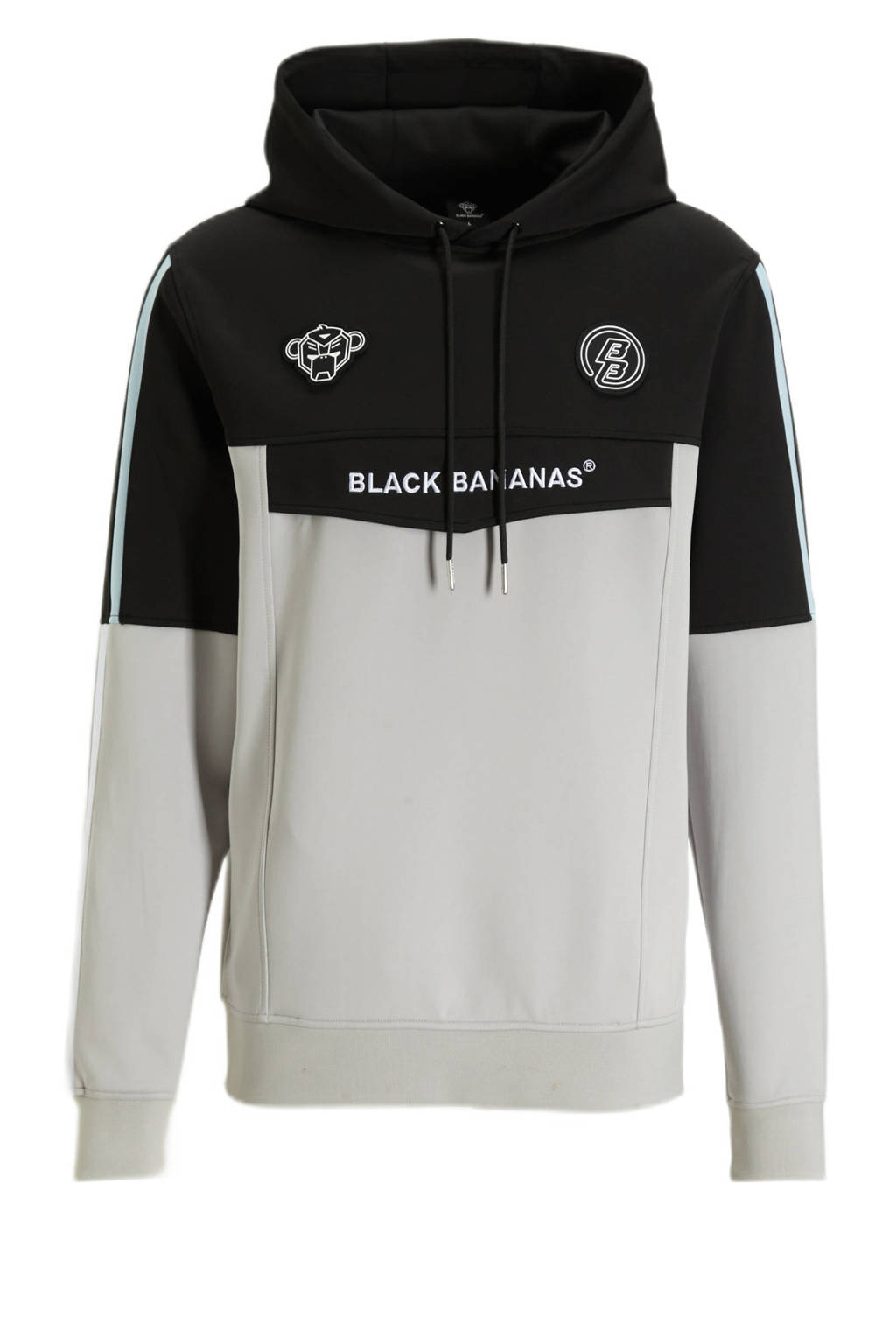 BLACK BANANAS hoodie TORQUE TRACKTOP met logo grey wehkamp