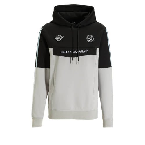 BLACK BANANAS hoodie TORQUE TRACKTOP met logo grey
