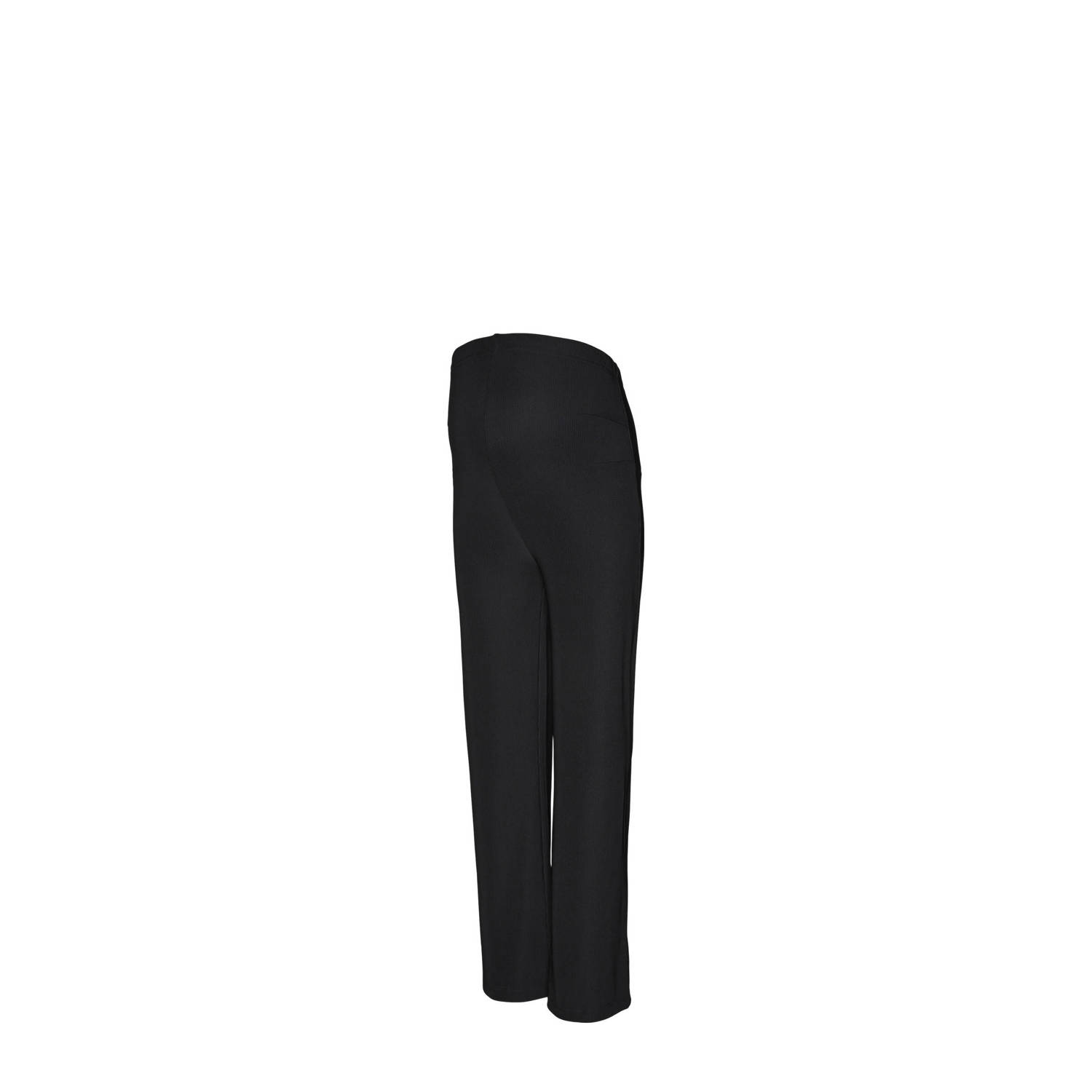 MAMALICIOUS high waist loose fit broek MLJOSEFINA zwart