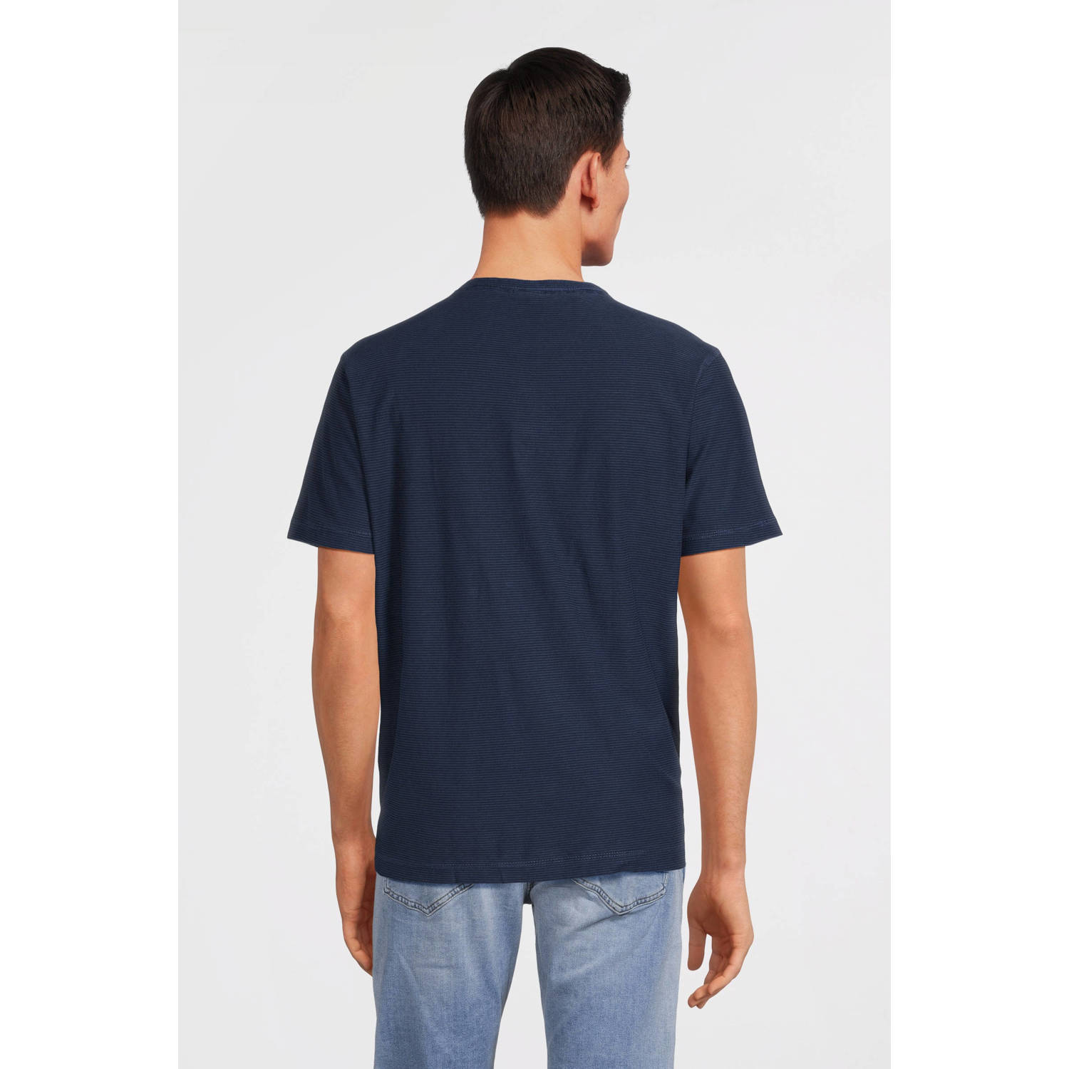 LERROS regular fit T-shirt met logo blauw