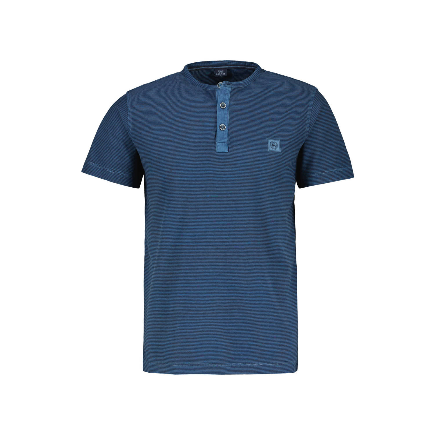 LERROS regular fit T-shirt met logo blauw