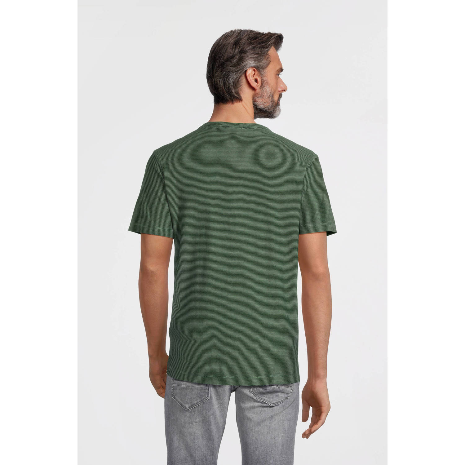 LERROS regular fit T-shirt met logo groen