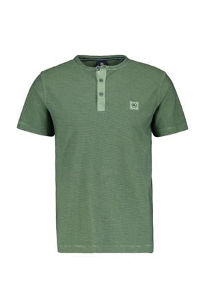 regular fit T-shirt met logo groen
