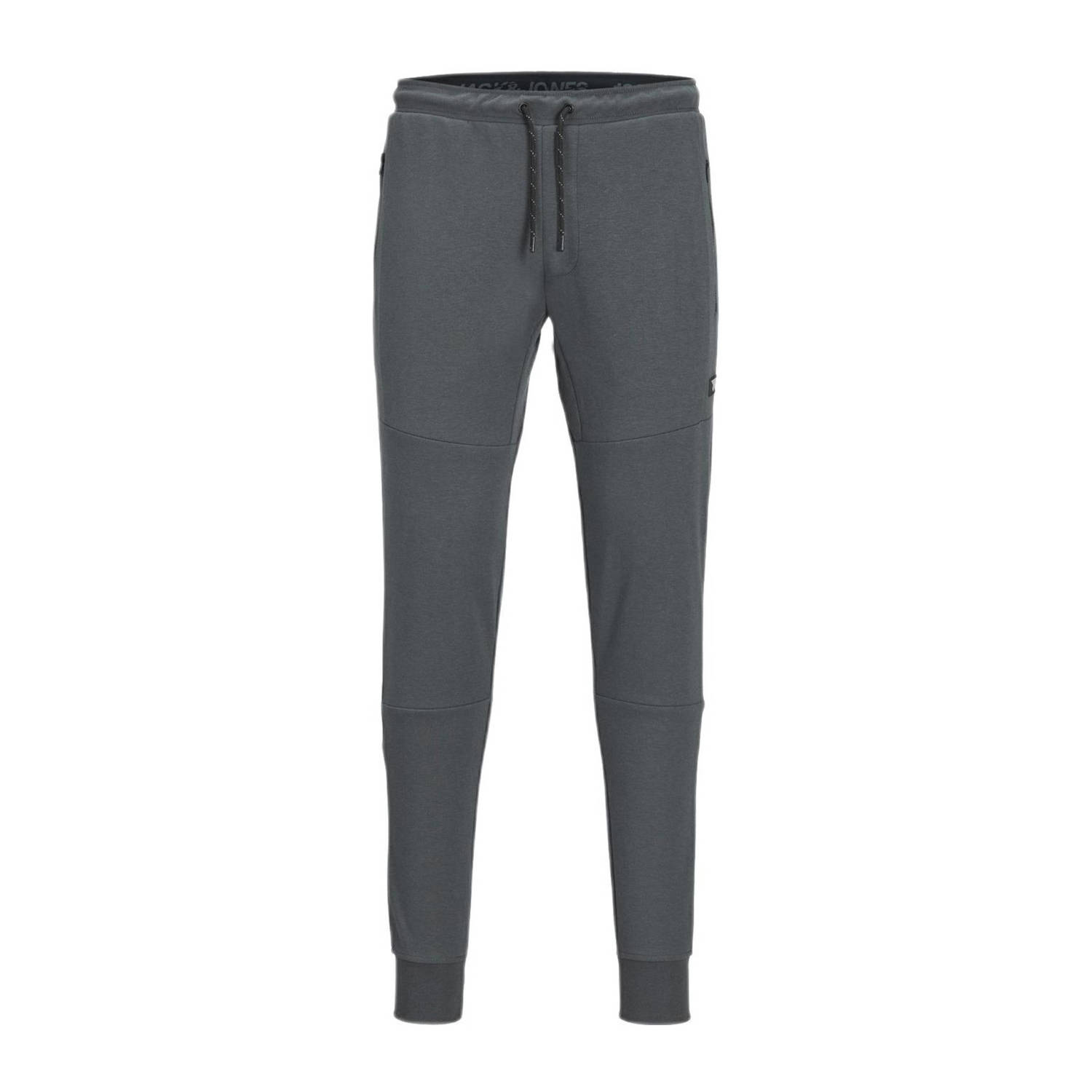 Jack & jones JUNIOR joggingbroek JPSTWILL JJAIR van gerecycled polyester donkergrijs Jongens Gerecycled polyester (duurzaam) 152