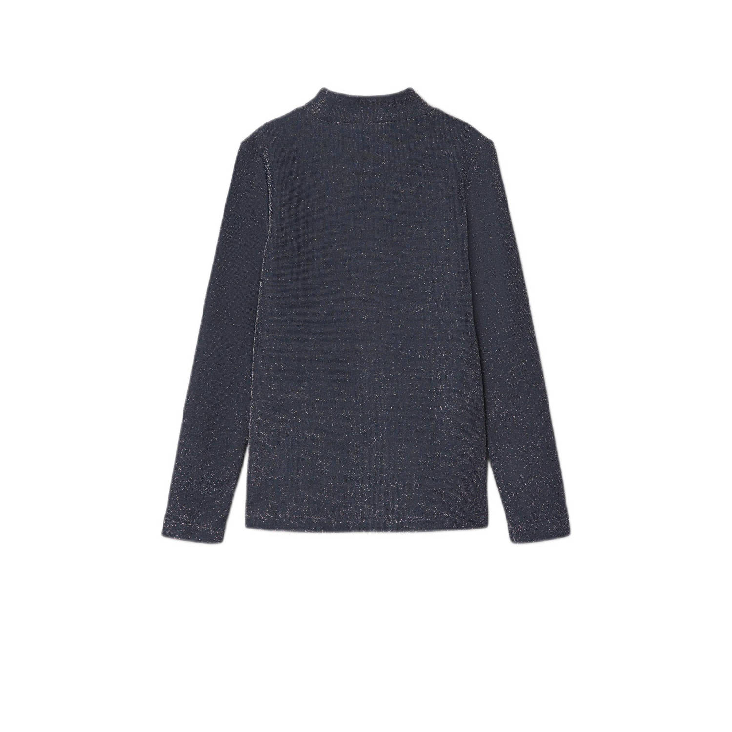 NAME IT KIDS longsleeve NKFRAGNE met glitters donkerblauw