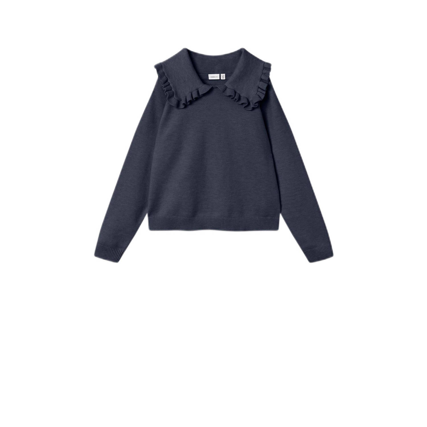 NAME IT KIDS trui met ruches donkerblauw