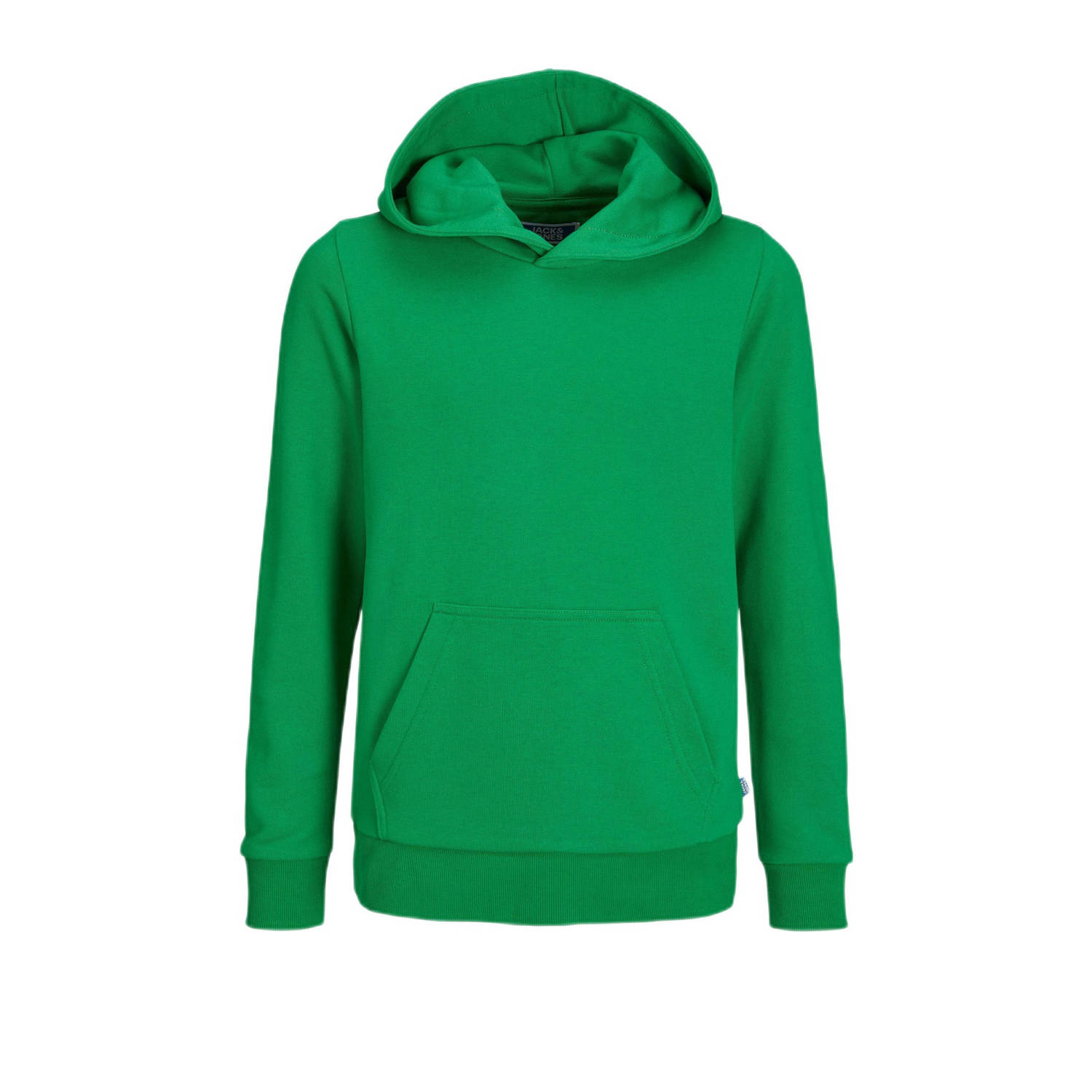 Jack & jones JUNIOR hoodie JJEBRADLEY felgroen Sweater Effen 152