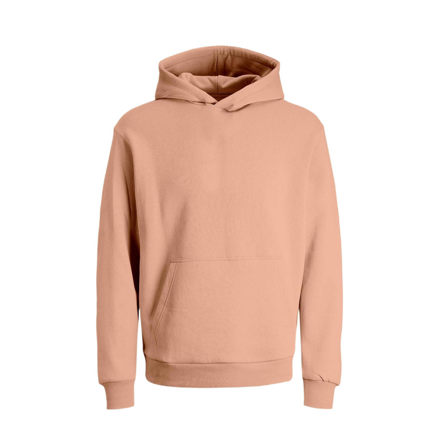 Jack & jones JUNIOR hoodie JJEBRADLEY zalmroze Sweater Effen 140