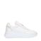 Manfield chunky leren sneakers wit