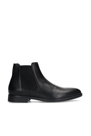 leren chelseaboots zwart