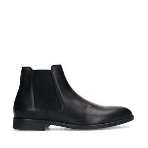 leren chelseaboots zwart