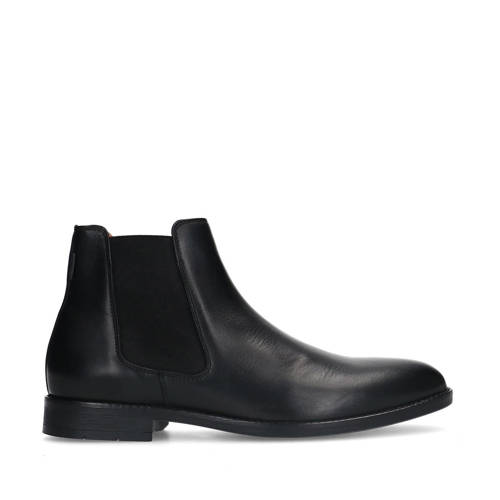 Manfield leren chelseaboots zwart afbeelding