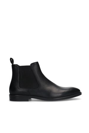 leren chelsea boots zwart