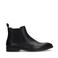Manfield leren chelsea boots zwart