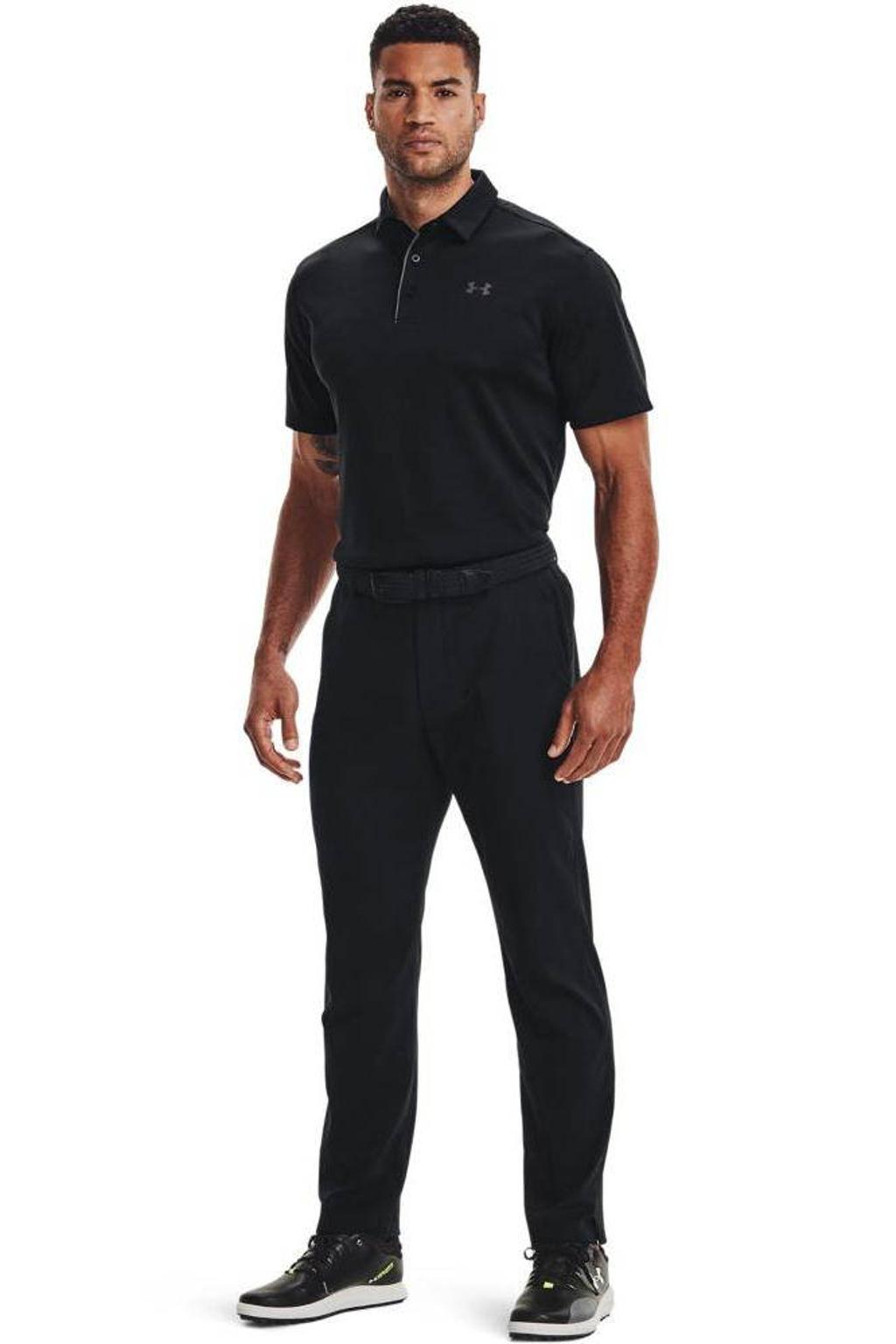 Under Armour golfpolo Tech zwart
