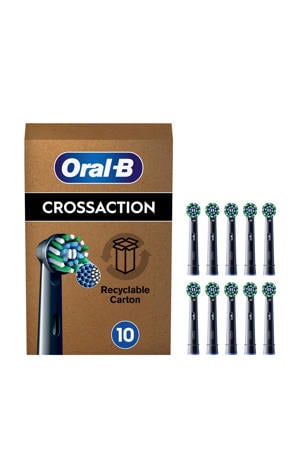 Cross Action opzetborstels - zwart - 10 stuks