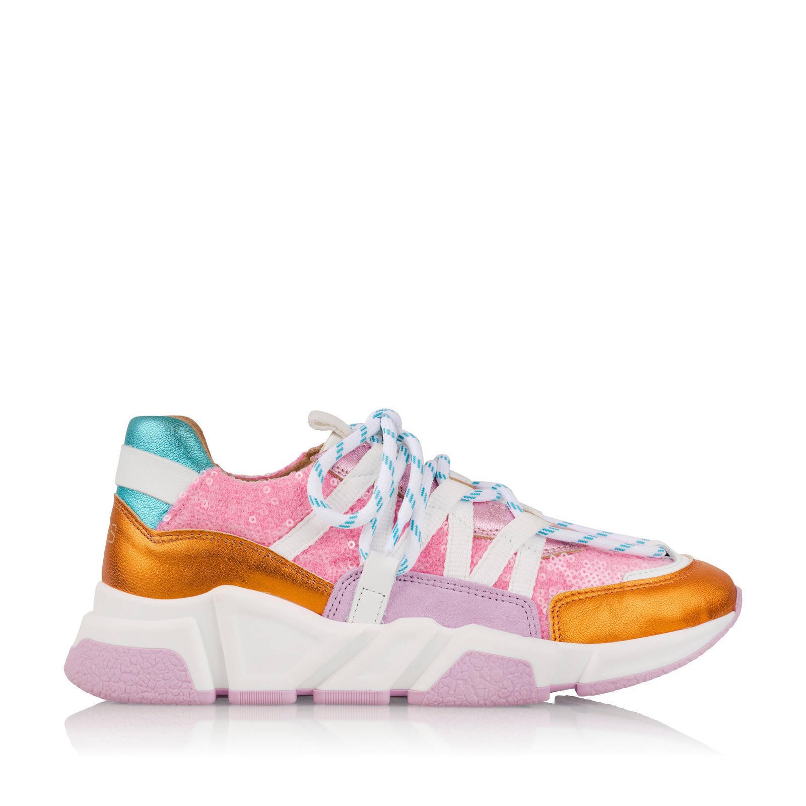 Roze sneakers dames discount sale