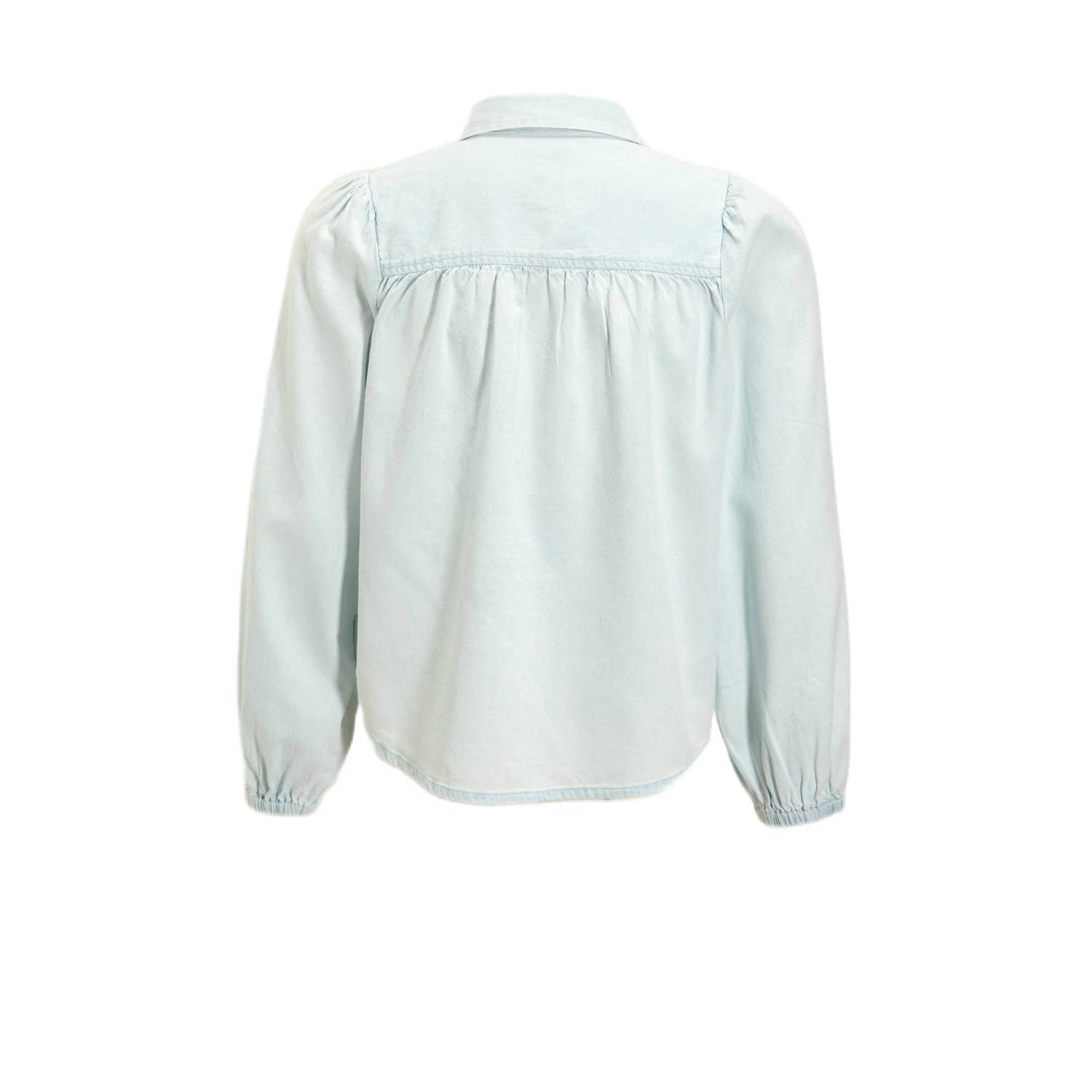 Me & My Monkey denim blouse Pilar lichtblauw