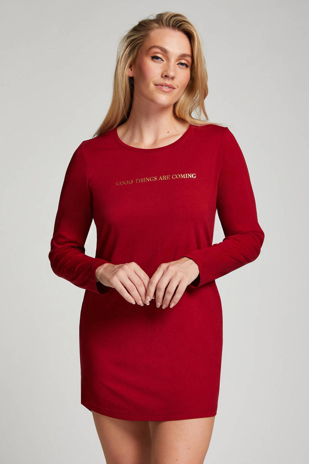 Hunkemöller nachthemd rood