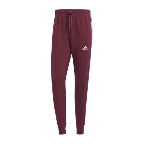 adidas Sportswear joggingbroek donkerrood/wit