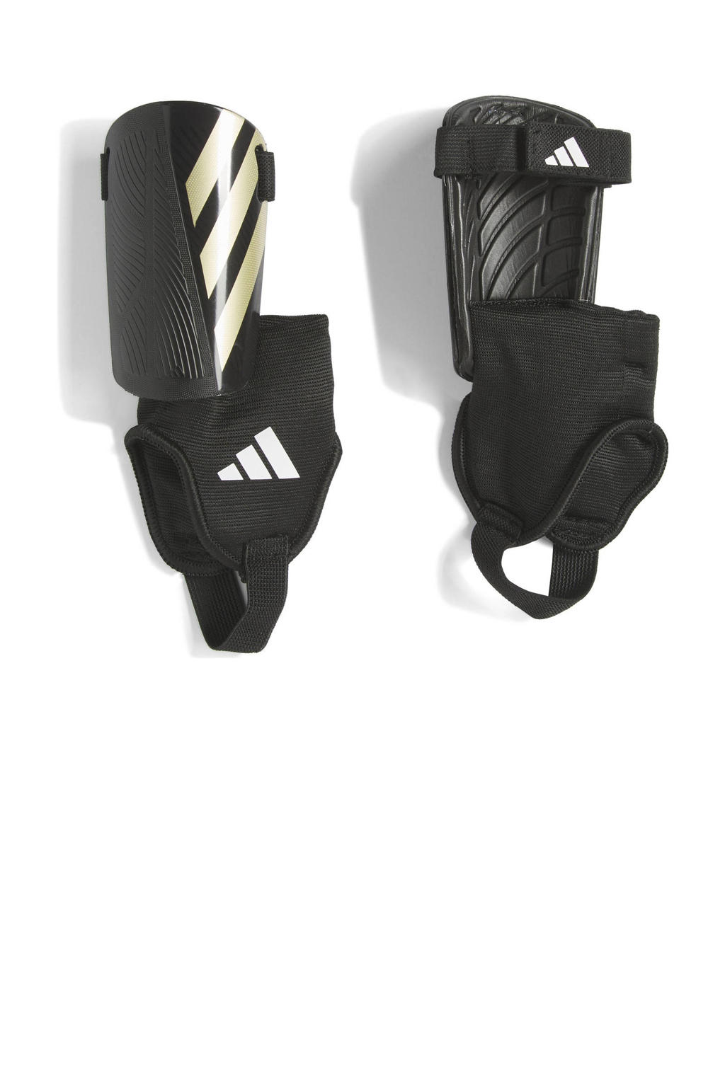 adidas Performance Junior scheenbeschermers Tiro Match zwart/goud met./wit