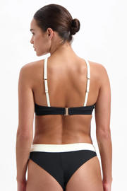 thumbnail: Beachlife brazilian bikinibroekje zwart/ecru