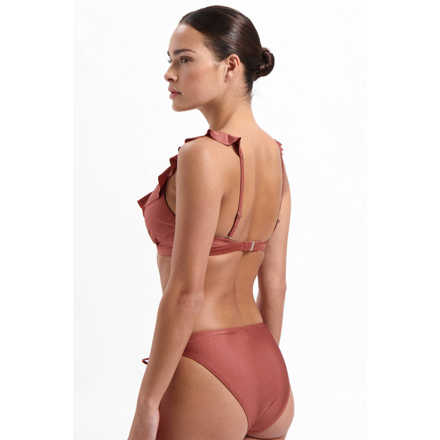 Beachlife strik bikinibroekje bruin
