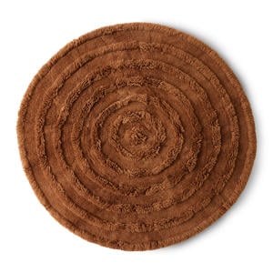 vloerkleed bruin (Ø150 cm)