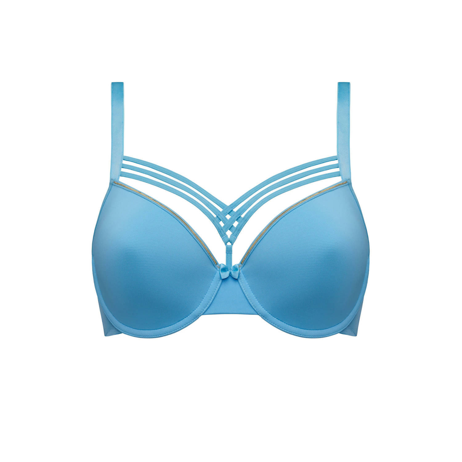 Marlies Dekkers dame de paris plunge bh wired padded baltic sea and gold