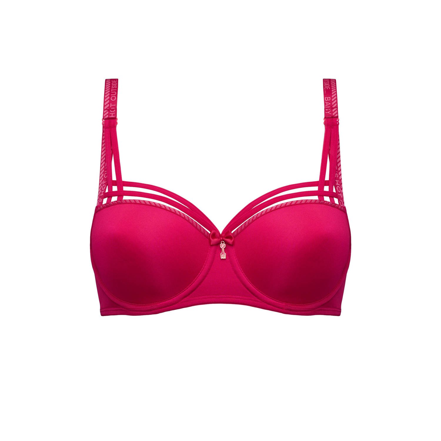 Marlies Dekkers dame de paris balconette bh wired padded azalea red