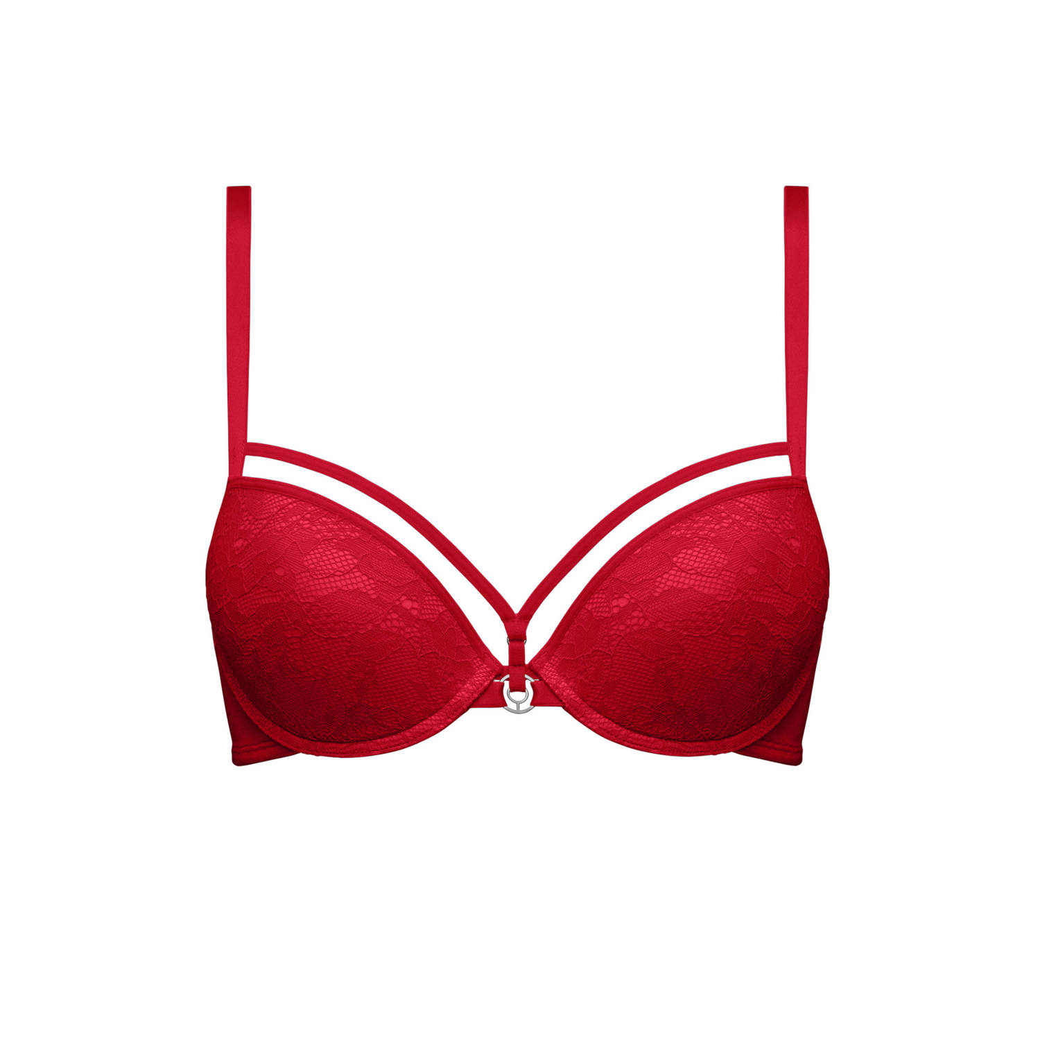 Marlies Dekkers space odyssey push up bh wired padded red lace