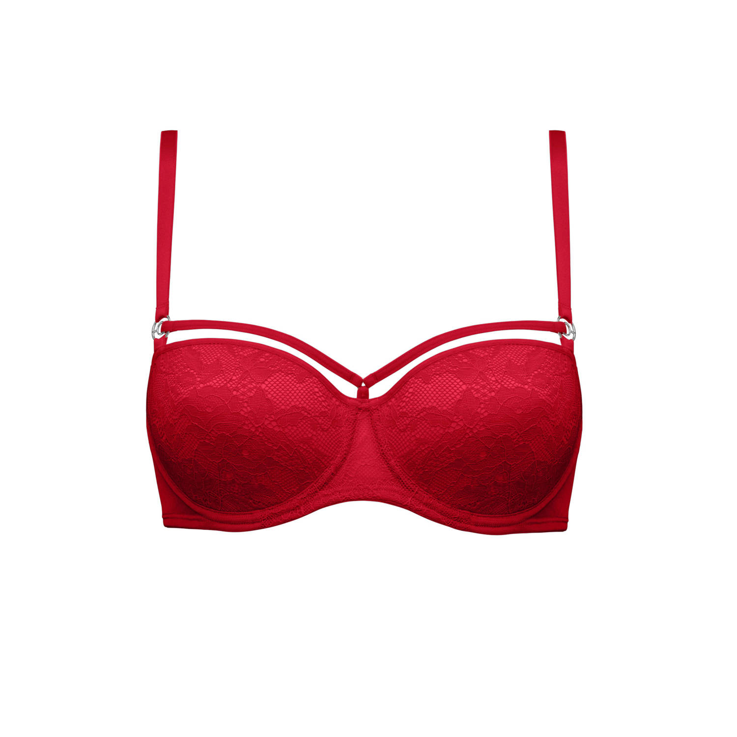 Marlies Dekkers space odyssey balconette bh wired padded red lace