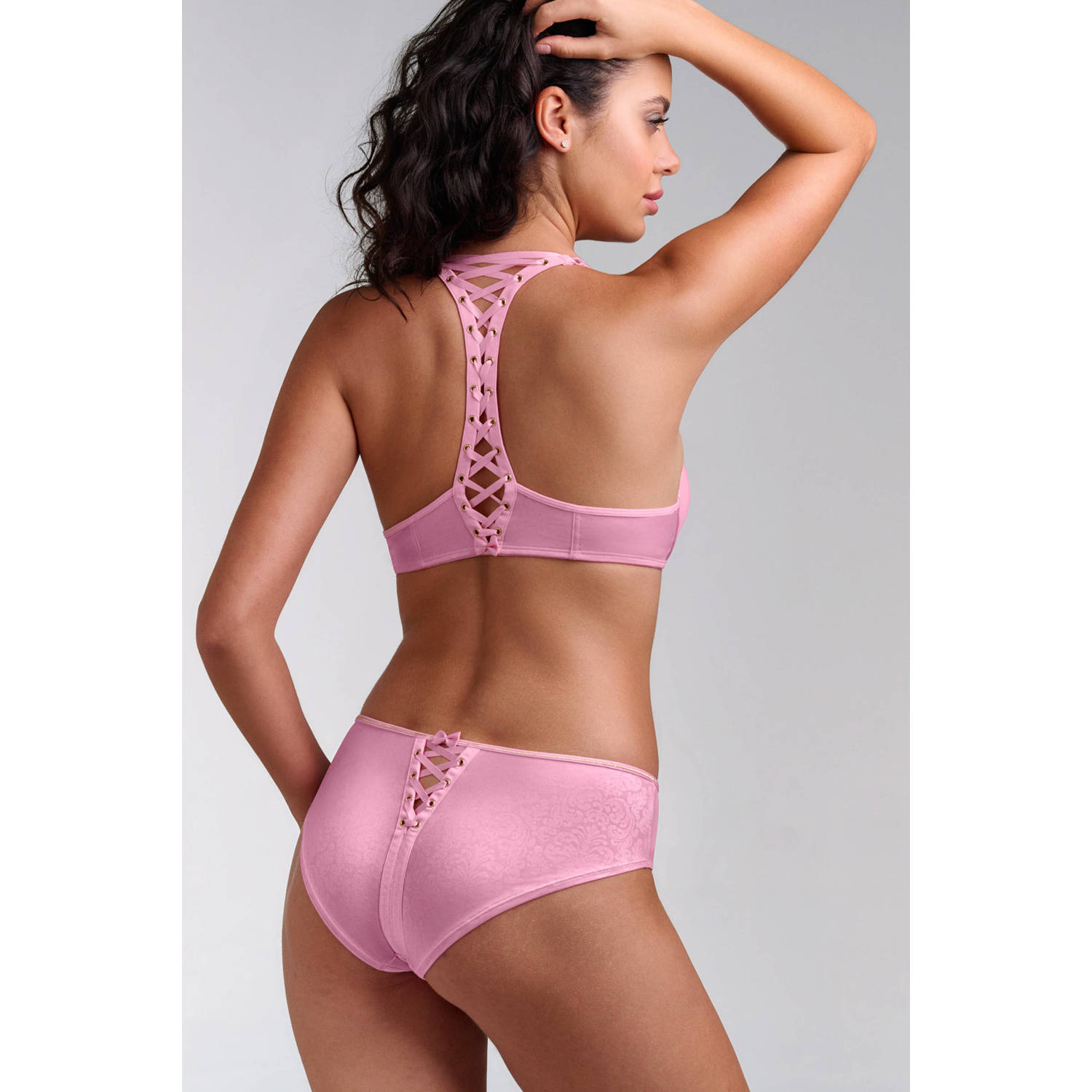 marlies dekkers Style voorgevormde push-up bh met voorsluiting Rococo roze