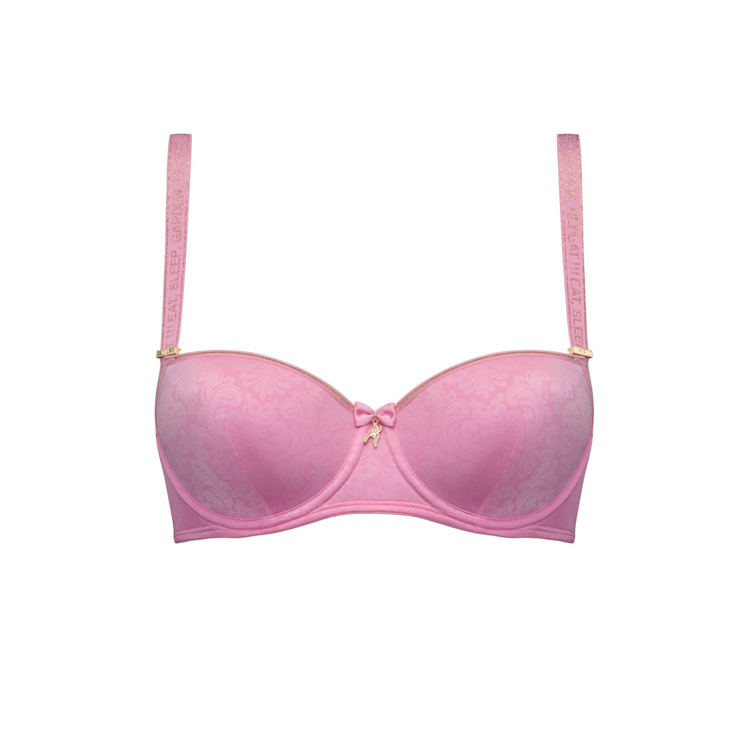 Marlies Dekkers rococo balconette bh wired padded royal pink and gold
